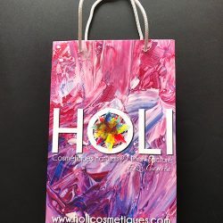 Lot de 10 sacs shopping Holi – “Tableau abstrait rose”