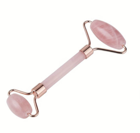 Rouleau de massage quartz rose